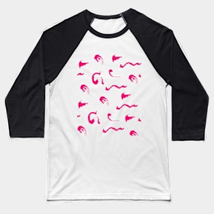 pink paints pattern Baseball T-Shirt